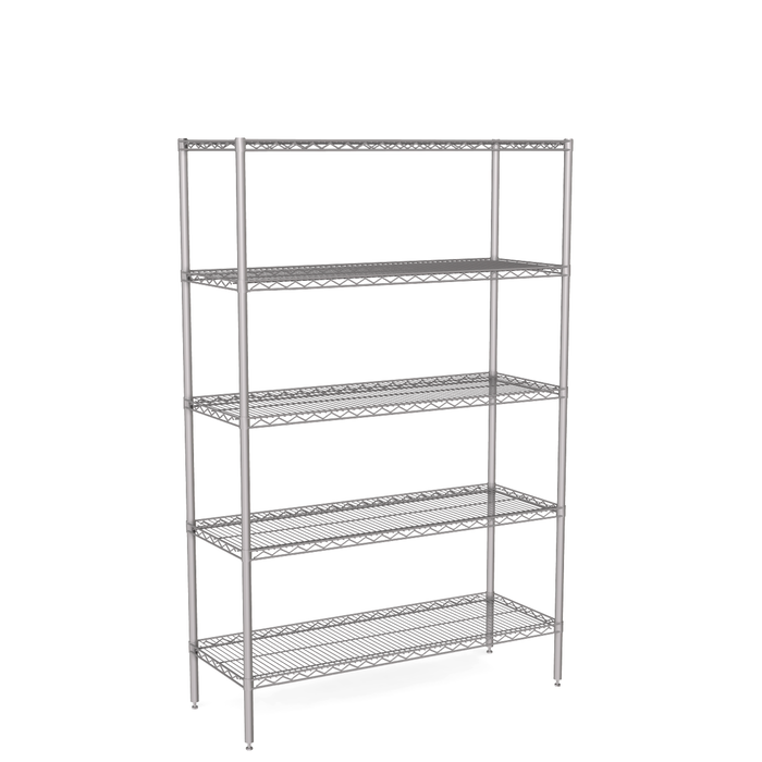 5 tier wire shelving