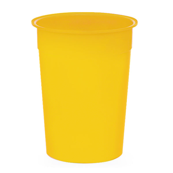 Industrial use coloured tapered nesting bin in yellow