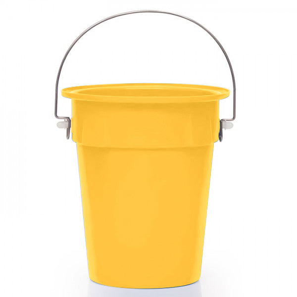 Yellow bucket with handle