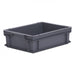 Euro size plastic stacking box in grey