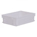 Euro size plastic stacking box in white