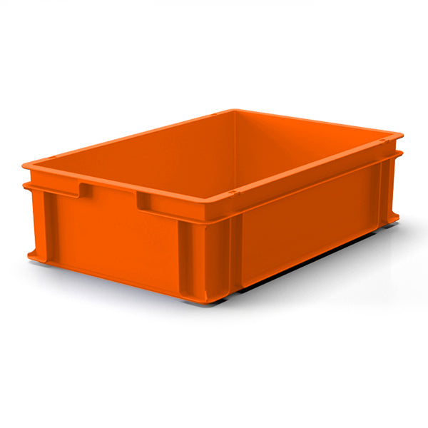 Orange stacking containers