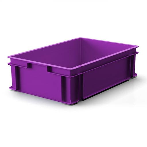 Purple stacking containers