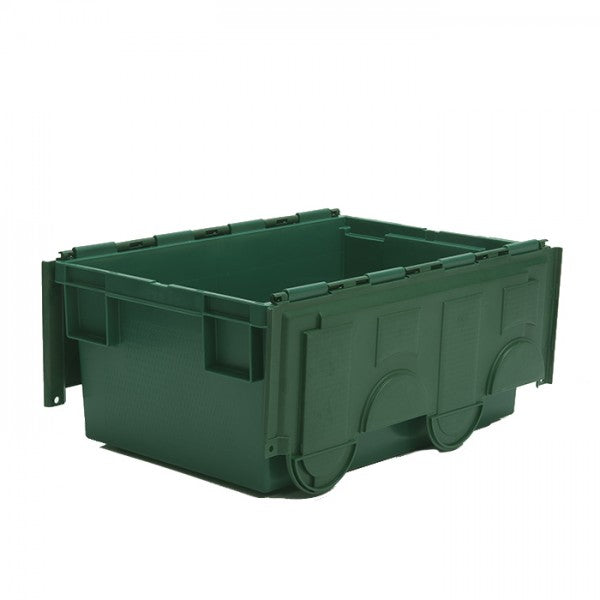 49.5 Litre Coloured Attached Lid Container with Coloured Base