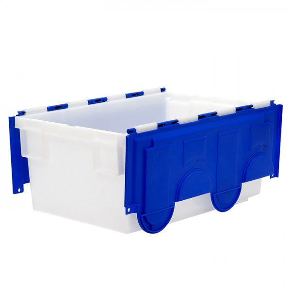 49.5 Litre Attached Lid Container - Natural Base with Coloured Lid