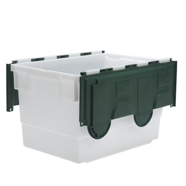 68 Litre Attached Lid Container - Natural Base with Coloured Lid