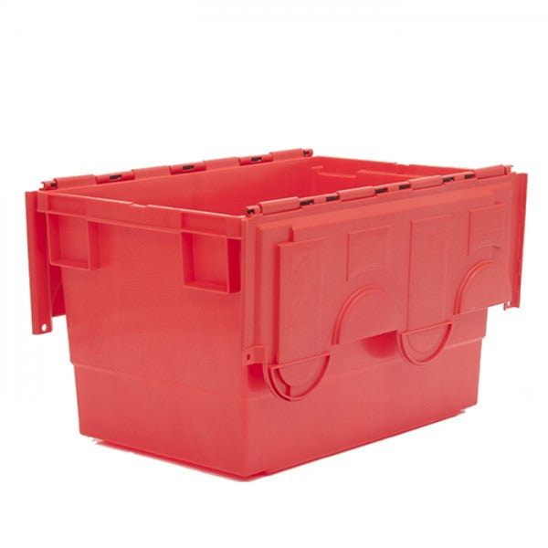 68 Litre Coloured Attached Lid Container with Coloured Base