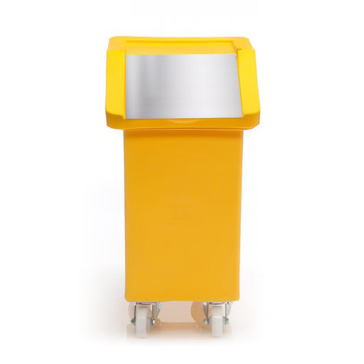 Ingredients Trolley 65 Litre in yellow with stainless steel lid