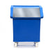 Ingredients bin open front food container with wheels in blue