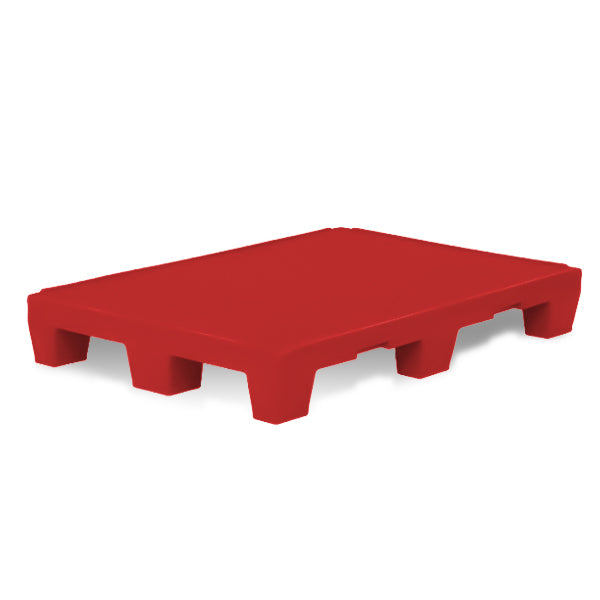 Lipped deck, all round smooth surface food approved red