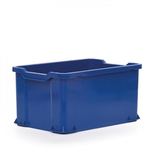 Euro norm stacking container in blue, food safe plastic containers