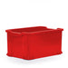 Euro norm stacking container in red, food safe plastic containers