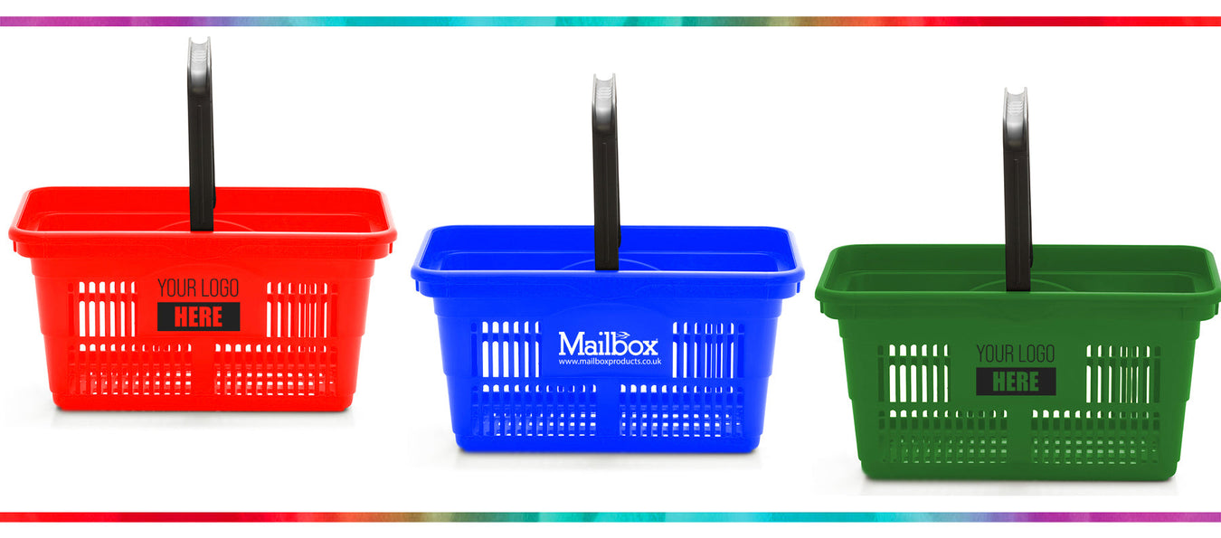 Plastic Shopping Baskets by Mailbox Products