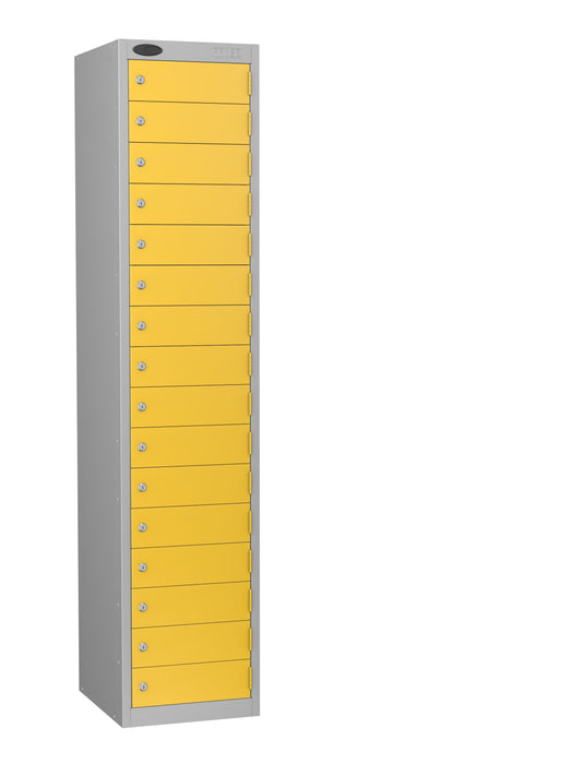yellow secure tablet locker
