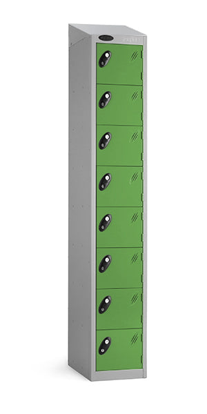 8 green door front sports locker sloping top