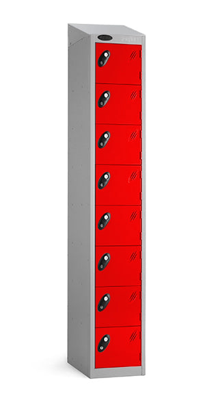 8 red door front sports locker sloping top
