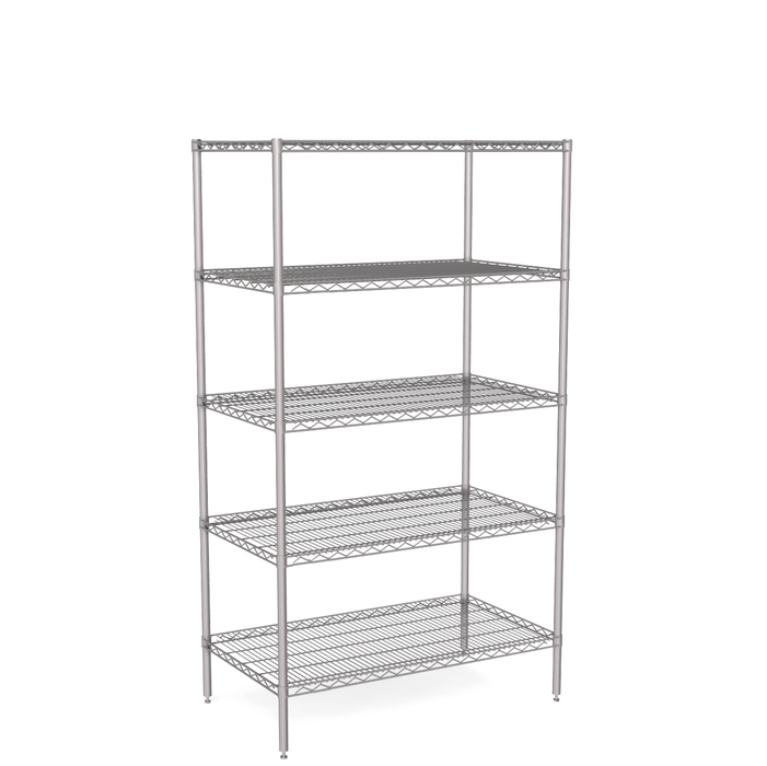 5 tier wire shelving
