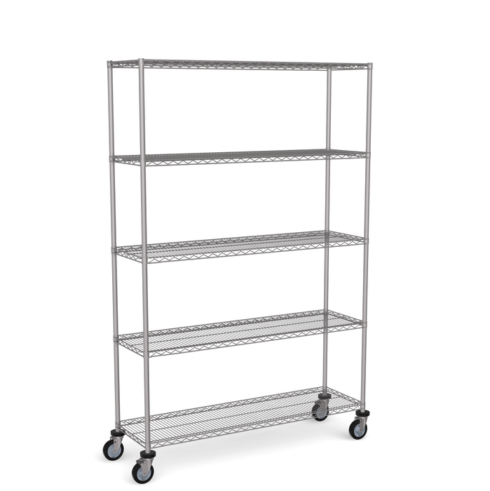 Stainless Steel Wire Shelving Mobile Unit 1950mm High Mailbox