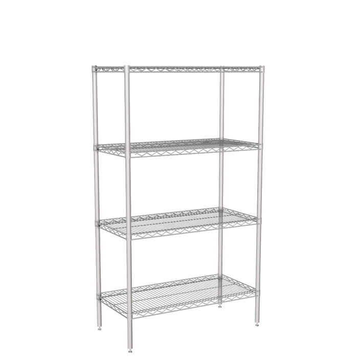4 tier wire shelving