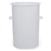 Large white plastic bin with handles