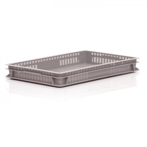 Plastic Euro stacking box 600 x 400mm in grey