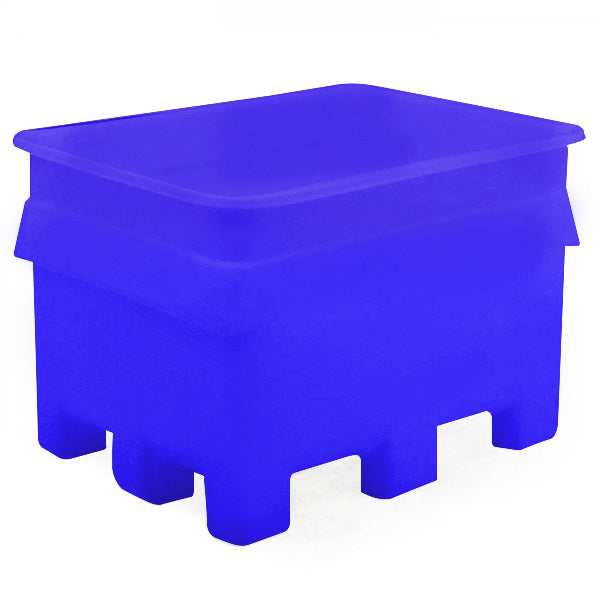 Large pallet tank in blue, food approved use