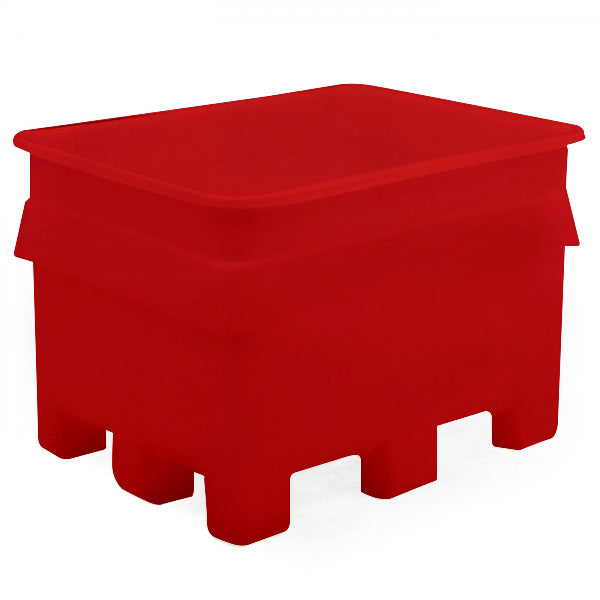 Large pallet tank in red, food approved use