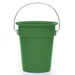 Green bucket with handle