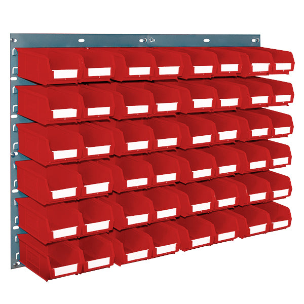 Louvred Panel Small Parts Bin Kits Red