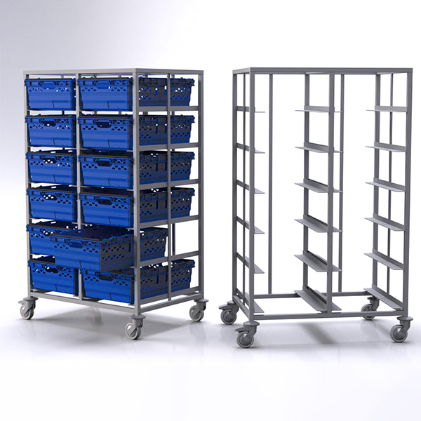 Supermarket crate trolley