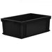 600 x 400 Euro stacking container food approved use in black
