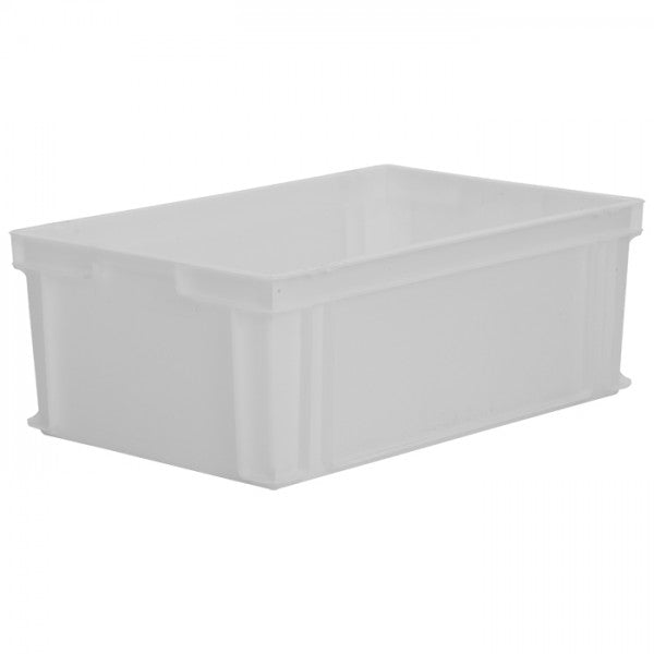 600 x 400 Euro stacking container food approved use in white