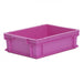 Euro size plastic stacking box in pink
