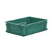 Euro size plastic stacking box in green