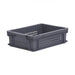Euro size plastic stacking box 400 x 300mm in grey