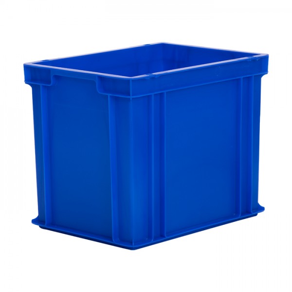Blue Euro size stacking containers