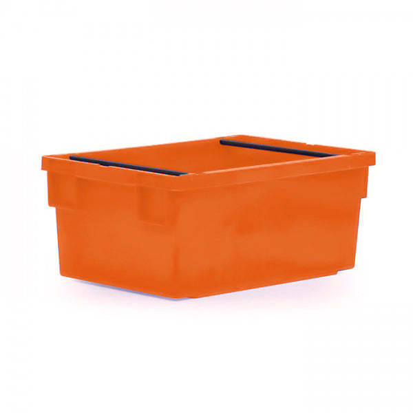 Euro standard sized bale arm box in orange