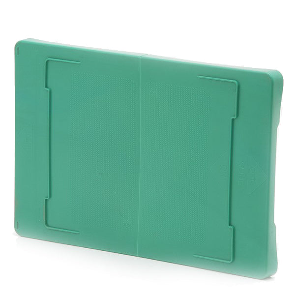 Food approved hinged lid in green
