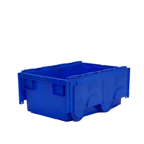 49.5 Litre Coloured Attached Lid Container with Coloured Base