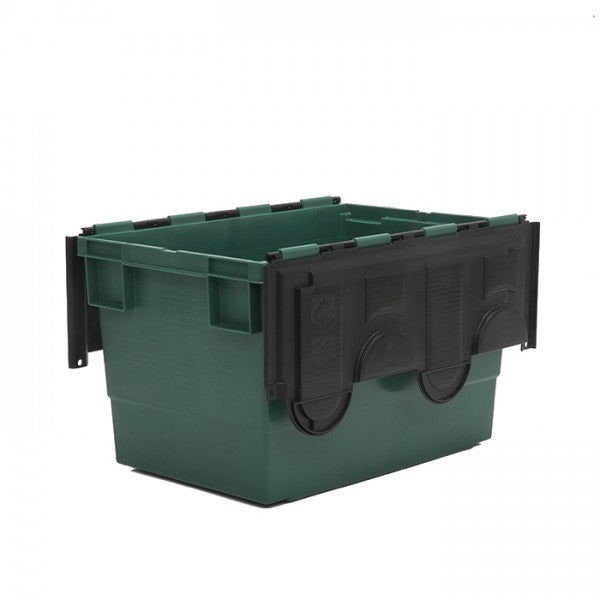 68 Litre Coloured Attached Lid Container with Coloured Base