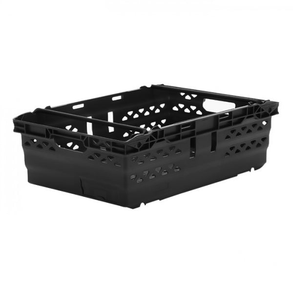Bale arm supermarket crate in black