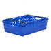 Bale arm supermarket crate in blue