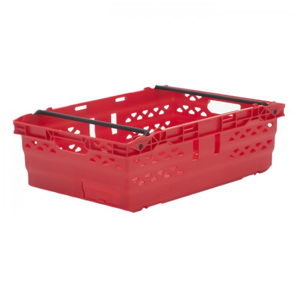 Bale arm supermarket crate in red