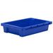 Blue plastic stacking tray