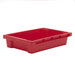 Red plastic stacking tray