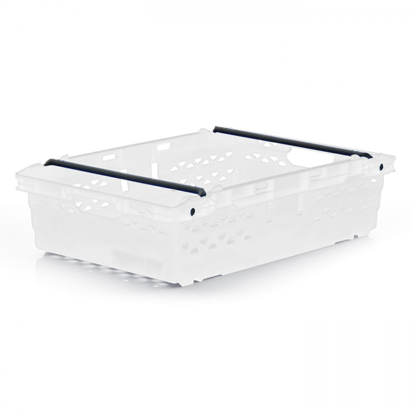 White Supermarket Bale Arm Crate