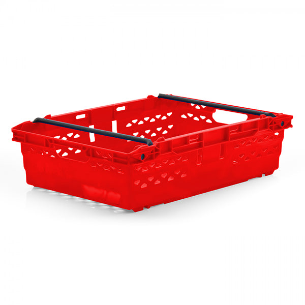 Red Supermarket Bale Arm Crate