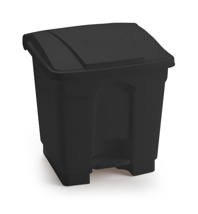 Small black pedal bin