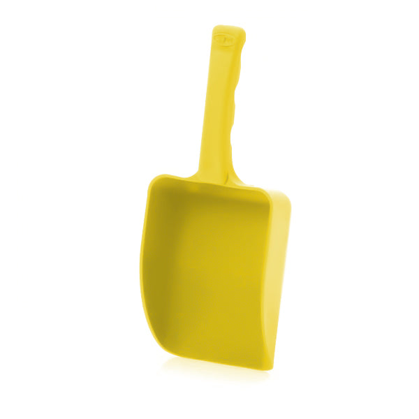 Yellow hand scoop