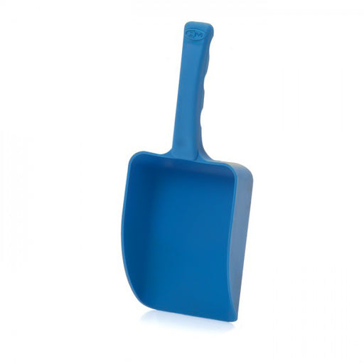 Blue coloured plastic scoop